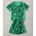 Maillot de foot Pays-Bas Gardien Domicile vêtements enfant Europe 2024 Manches Courtes (+ pantalon court)